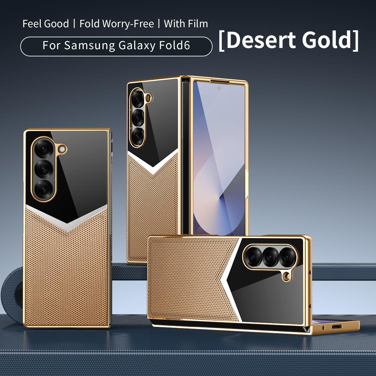 For Samsung Galaxy Z Fold 7 6 5 4 3 Electroplated PC Color Blocked Leather Tempered Film Shockproof Folding Phone Case For Galaxy Z Fold 5
For Samsung Galaxy Z Fold 7 6 5 4 3 Electroplated PC Color Blocked Leather Tempered Film Shockproof Folding Phone Case For Galaxy Z Fold 5