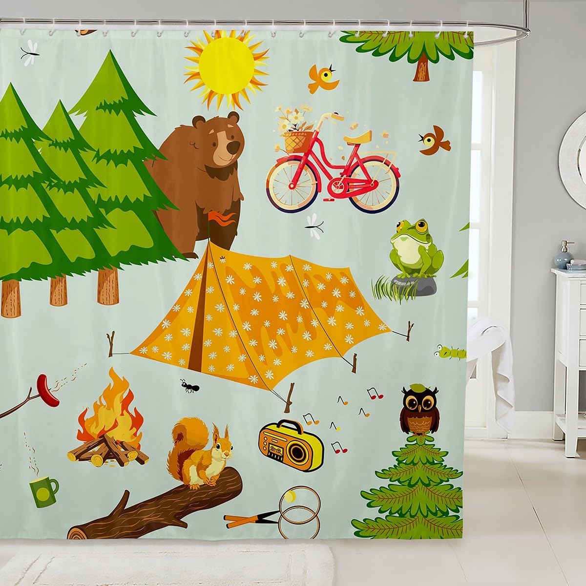 Pig Shower Curtain For Girls Kids Cartoon Pigs Bathroom Shower Curtain Setative Lovely Animal Bath Curtain Cute Pet Farm Animal W60H190(CM)-1 Pcs
Pig Shower Curtain For Girls Kids Cartoon Pigs Bathroom Shower Curtain Setative Lovely Animal Bath Curtain Cute Pet Farm Animal W60H190(CM)-1 Pcs