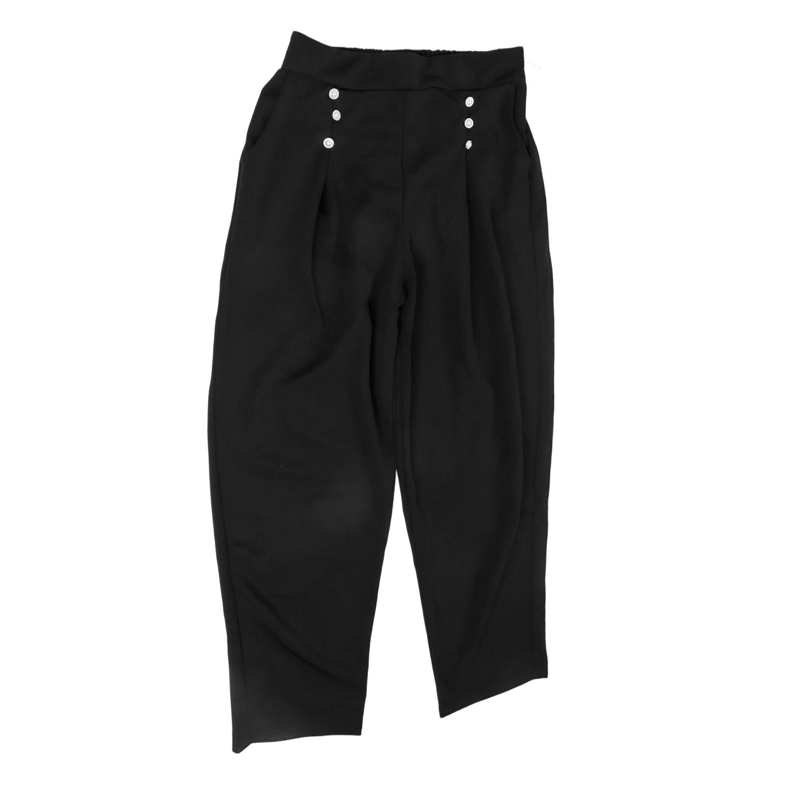 High Waist Dress Pants Women Elegant Business Work Plain Color Button Decor Straight Leg Pants
High Waist Dress Pants Women Elegant Business Work Plain Color Button Decor Straight Leg Pants