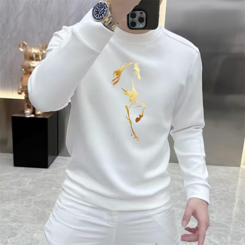 2026 Men s Autumn/Winter Red Hoodie with National Trend Horse Print, Round Neck, Long Sleeve, Plus Velvet Base Layer 3XL
2026 Men s Autumn/Winter Red Hoodie with National Trend Horse Print, Round Neck, Long Sleeve, Plus Velvet Base Layer 3XL