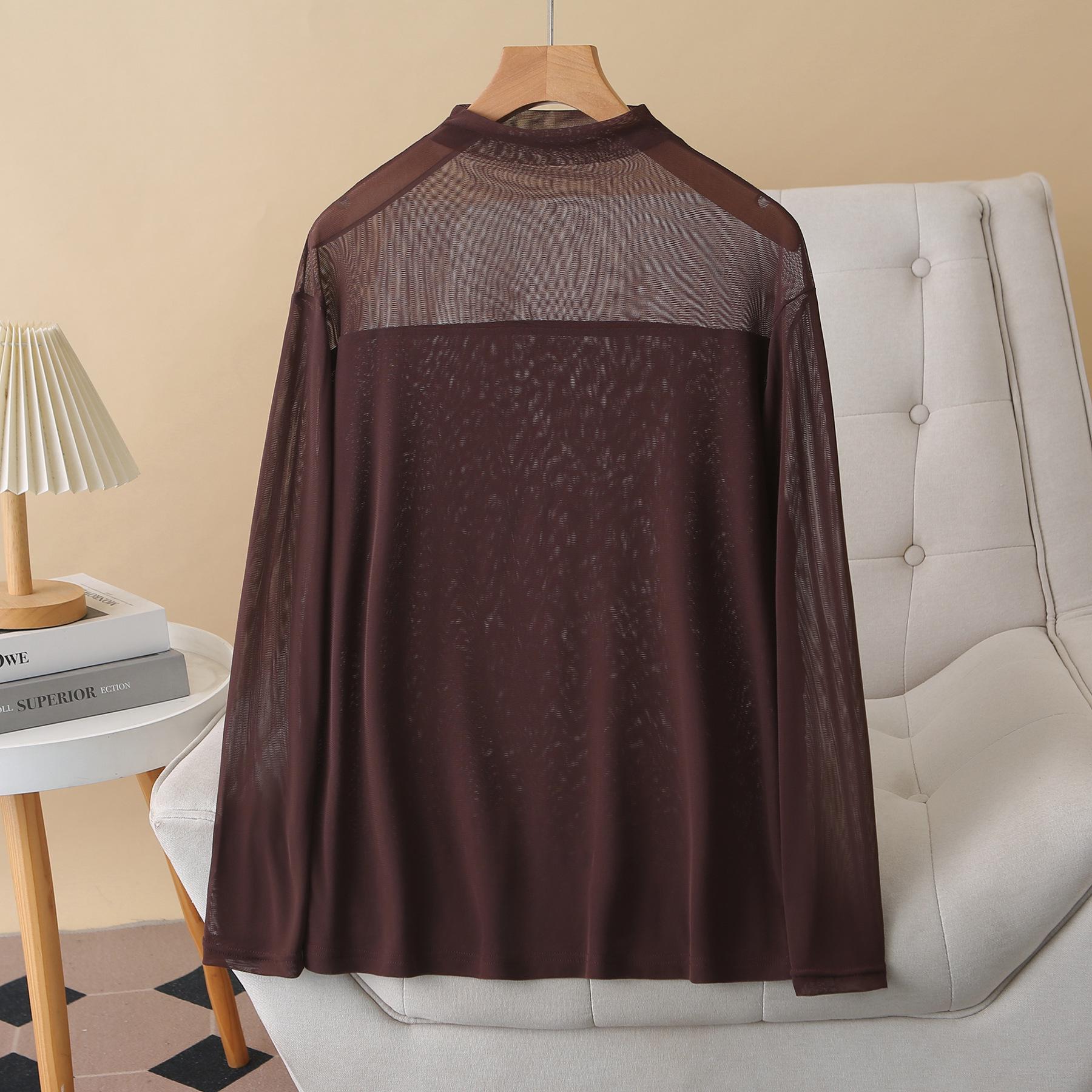 2026 Spring Plus Size Women s Mesh Base Layer: Slimming, Stretchy, Long Sleeve, Semi-High Neck Top, Fits Up to 200 Jin XL кофейный
2026 Spring Plus Size Women s Mesh Base Layer: Slimming, Stretchy, Long Sleeve, Semi-High Neck Top, Fits Up to 200 Jin XL кофейный