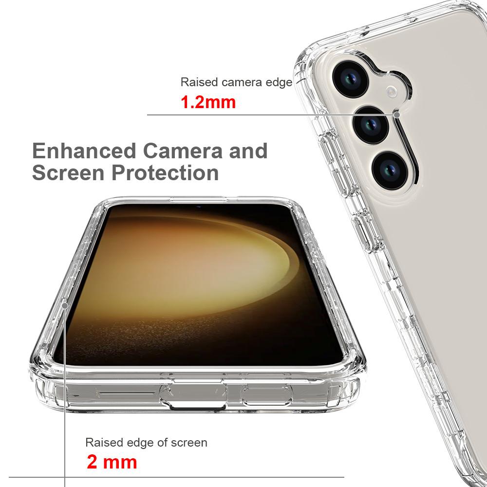 For Samsung Galaxy S24 Cell Phone Case Shockproof PC+TPU Clear Gradient Back Cover Gradient Black
For Samsung Galaxy S24 Cell Phone Case Shockproof PC+TPU Clear Gradient Back Cover Gradient Black