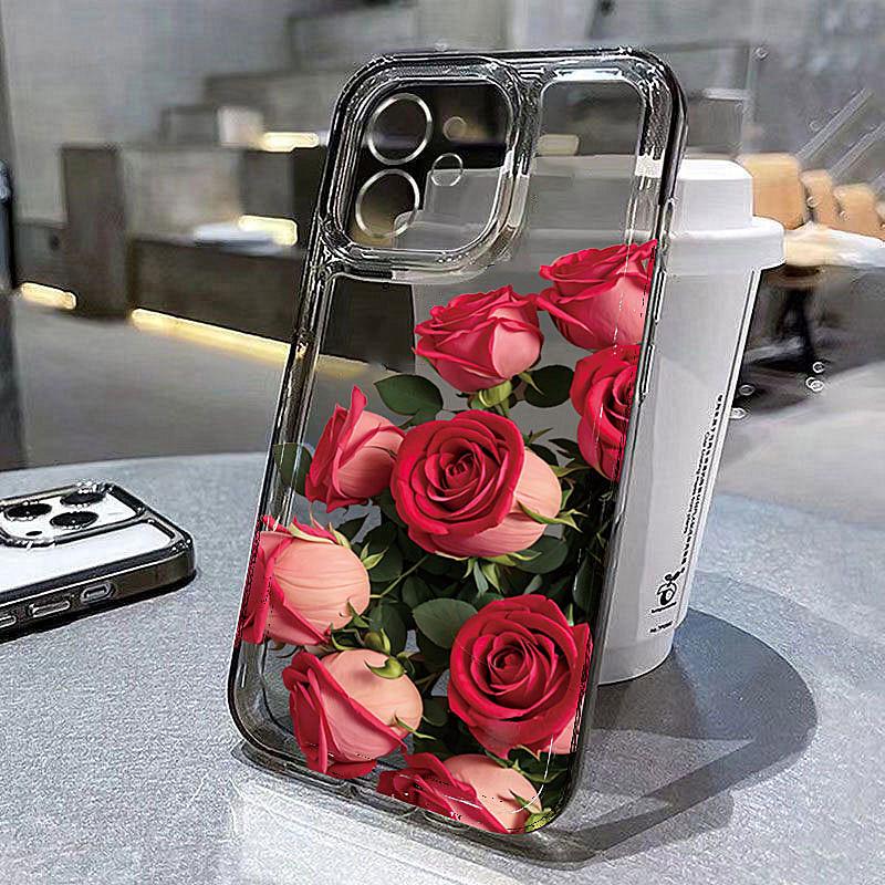Pink Rose Bouquet Mirror Clear Phone Case for iPhone 17 16 15 14 13 12 11 16E Series Pro Max Plus Double Layer Protection iphone 16 E
Pink Rose Bouquet Mirror Clear Phone Case for iPhone 17 16 15 14 13 12 11 16E Series Pro Max Plus Double Layer Protection iphone 16 E
