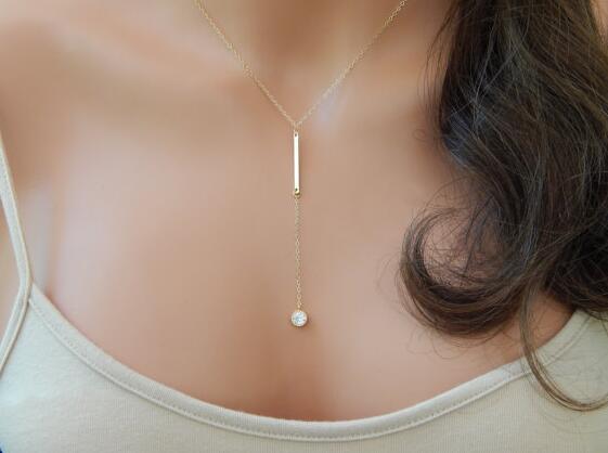 New fashion accessories Simple Zircon crystal Bar pendant necklace for women girl nice gift wholesale N058 золотой
New fashion accessories Simple Zircon crystal Bar pendant necklace for women girl nice gift wholesale N058 золотой