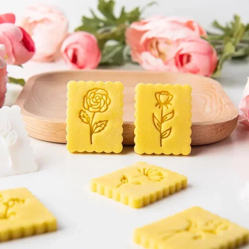 Rose Flowers Cookie Press Cutters Fondant Cake Mold DIY Sugarcraft Cake Decorating Tools Cookie Stamp Biscuit Embossing Tool
Rose Flowers Cookie Press Cutters Fondant Cake Mold DIY Sugarcraft Cake Decorating Tools Cookie Stamp Biscuit Embossing Tool