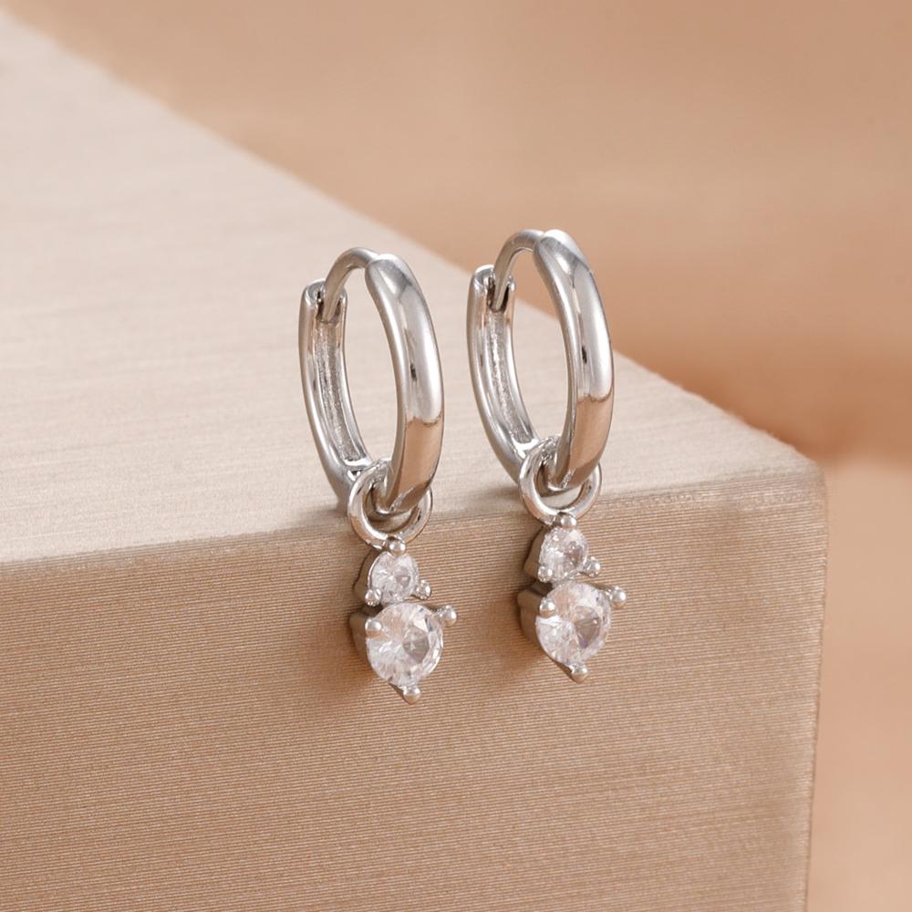 2PCS Luxury Round Pendientes Earrings For Women Stainless Steel Huggies Hoop Piercing New In y2k Jewelry aretes de mujer
2PCS Luxury Round Pendientes Earrings For Women Stainless Steel Huggies Hoop Piercing New In y2k Jewelry aretes de mujer