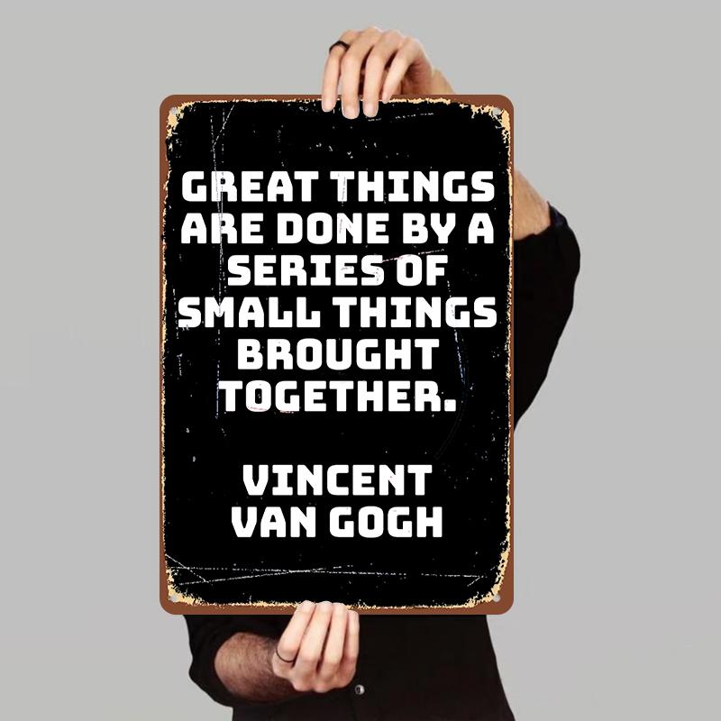 Van Gogh Inspirational Quote Metal Wall Art Creative Home Office Decorative Hanging Sign 7.9x11.8In(20x30cm)
Van Gogh Inspirational Quote Metal Wall Art Creative Home Office Decorative Hanging Sign 7.9x11.8In(20x30cm)