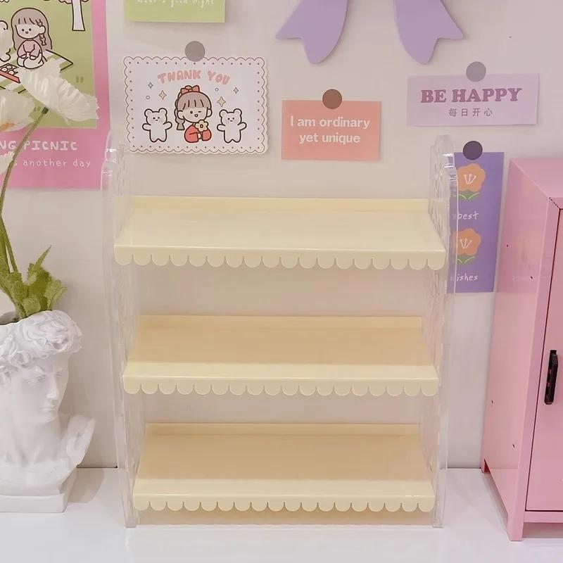3-layer Flowers Edge Storage Shelf Desk Accessories Hand Toy Display Stand Office Supplies File Tray Organizer Storage Rack
3-layer Flowers Edge Storage Shelf Desk Accessories Hand Toy Display Stand Office Supplies File Tray Organizer Storage Rack