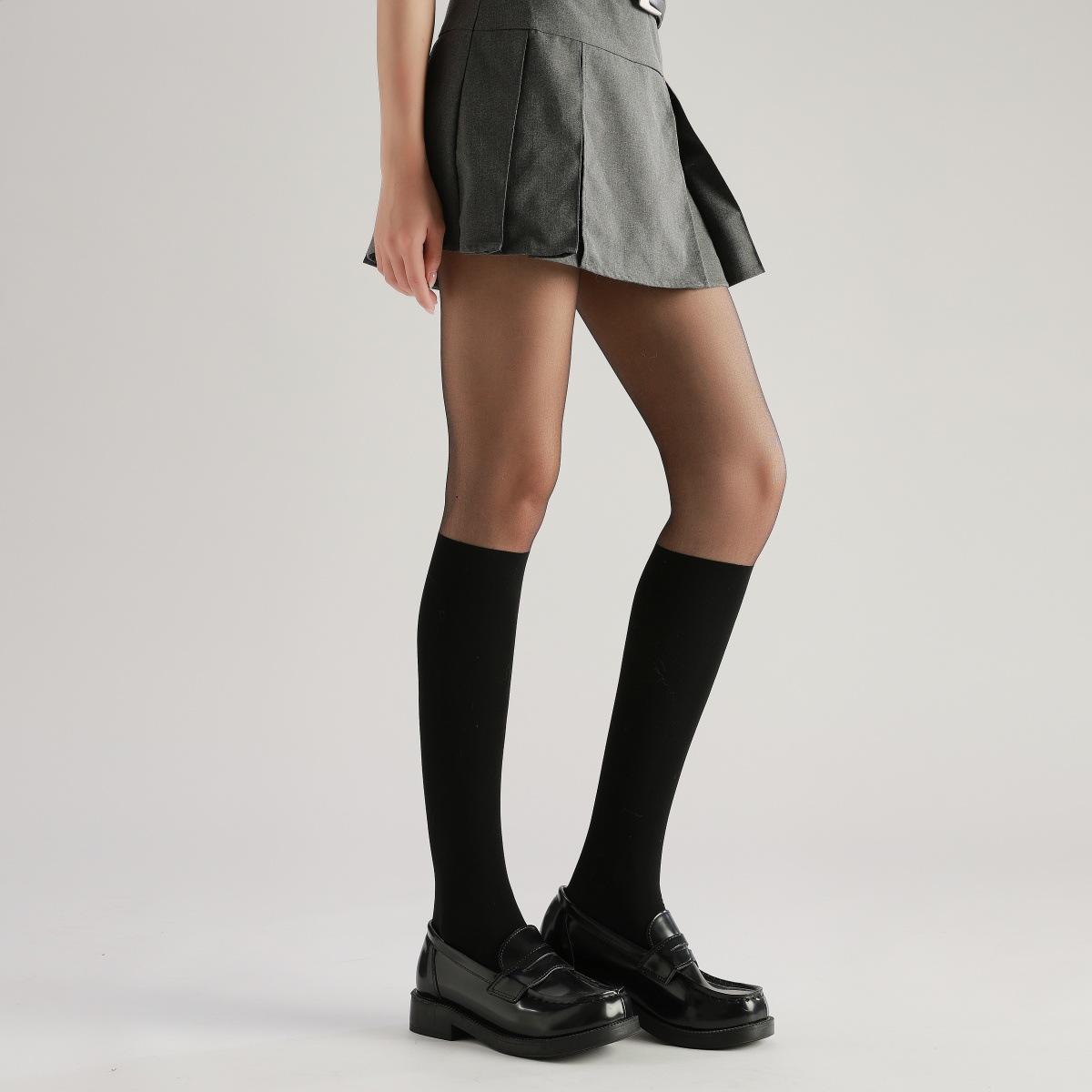 Seamless Spliced Silk Stockings Fake High-Tube Two-Section Pants Thin Bottoming Tights Anti-Catch Multiple Colors 40-60Kg M
Seamless Spliced Silk Stockings Fake High-Tube Two-Section Pants Thin Bottoming Tights Anti-Catch Multiple Colors 40-60Kg M