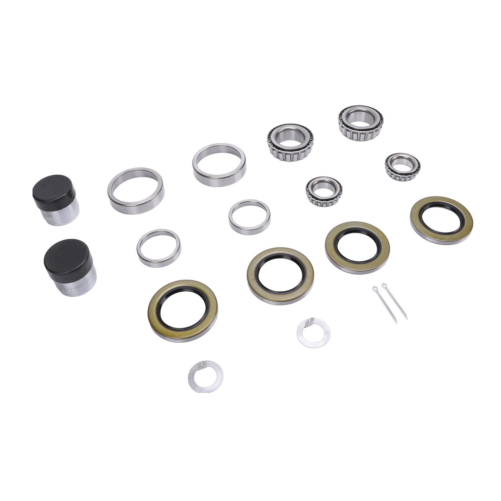 2 Sets Trailer Wheel Hub Bearing Kit with Bearing Protectors 25520 LM67010 for 1 1 4in and 1 3 4in 5200lbs Axle Spindles
2 Sets Trailer Wheel Hub Bearing Kit with Bearing Protectors 25520 LM67010 for 1 1 4in and 1 3 4in 5200lbs Axle Spindles
