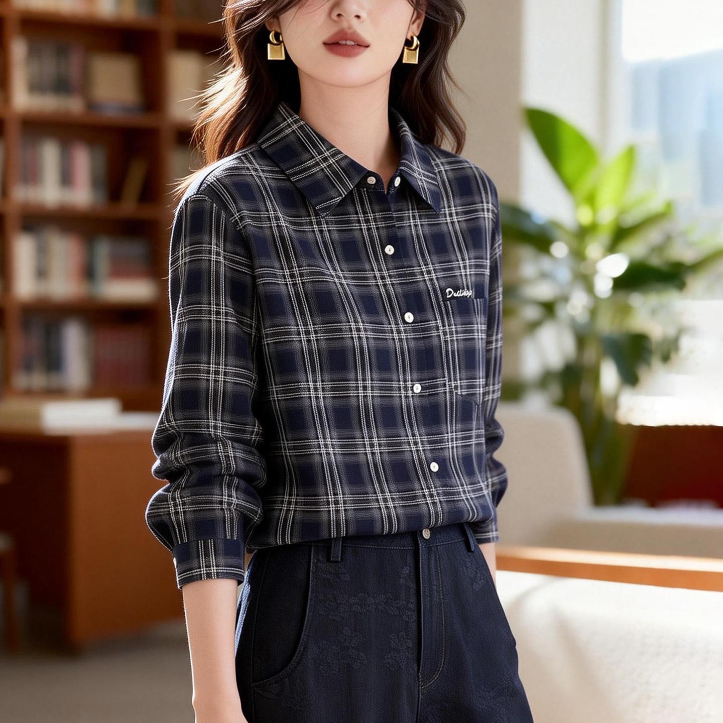 Women s Long Sleeve Red Plaid Brushed Cotton Shirt - Scottish Style, Spring 2026 Arrival, Thickened with Lapel Large
Women s Long Sleeve Red Plaid Brushed Cotton Shirt - Scottish Style, Spring 2026 Arrival, Thickened with Lapel Large