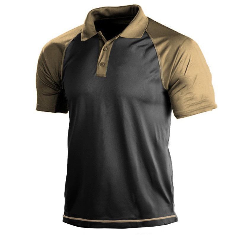 Летняя мужская повседневная рубашка-поло с пуговицами и полосатой футболкой с цветными блоками XXL дубильная кора
Летняя мужская повседневная рубашка-поло с пуговицами и полосатой футболкой с цветными блоками XXL дубильная кора