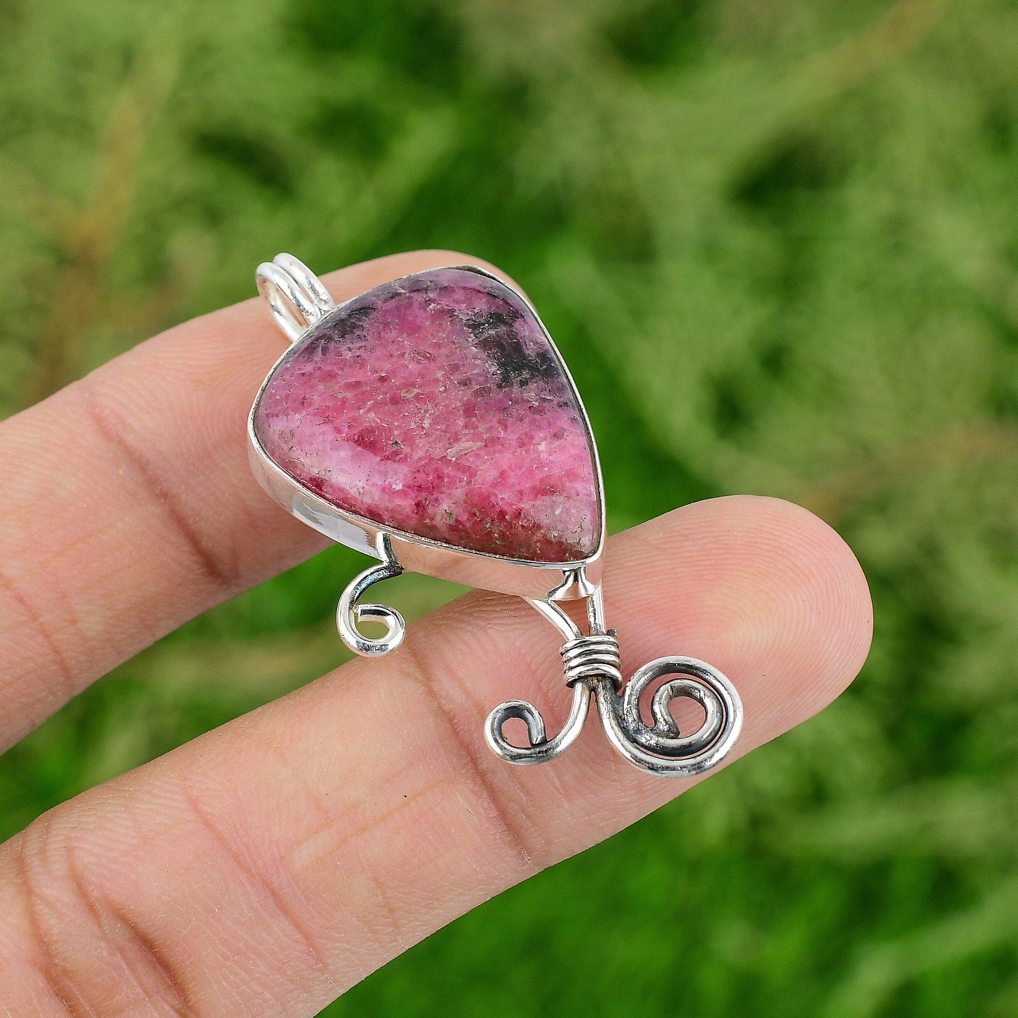 Rhodonite Pendant Handmade Gemstone Pendant Brand New Jewelry 925 Sterling Silver Pendant Anniversary Gifts
Rhodonite Pendant Handmade Gemstone Pendant Brand New Jewelry 925 Sterling Silver Pendant Anniversary Gifts