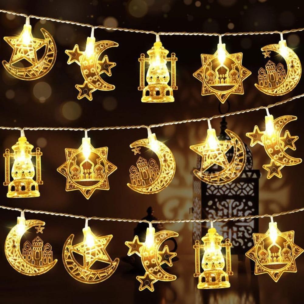 Star Moon Led Lights String DIY Mubarak Light String New Garland Lights Ramadan Decoration Star Castle-Multicolor
Star Moon Led Lights String DIY Mubarak Light String New Garland Lights Ramadan Decoration Star Castle-Multicolor