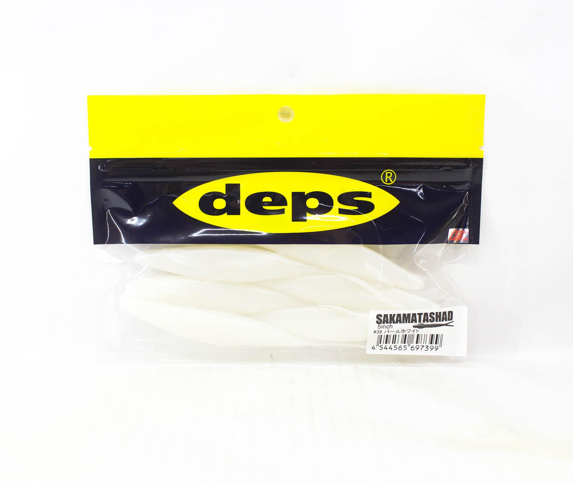 Deps Soft Lure Sakamata Shad 5 Inch 39 Pearl White (7399)
Deps Soft Lure Sakamata Shad 5 Inch 39 Pearl White (7399)