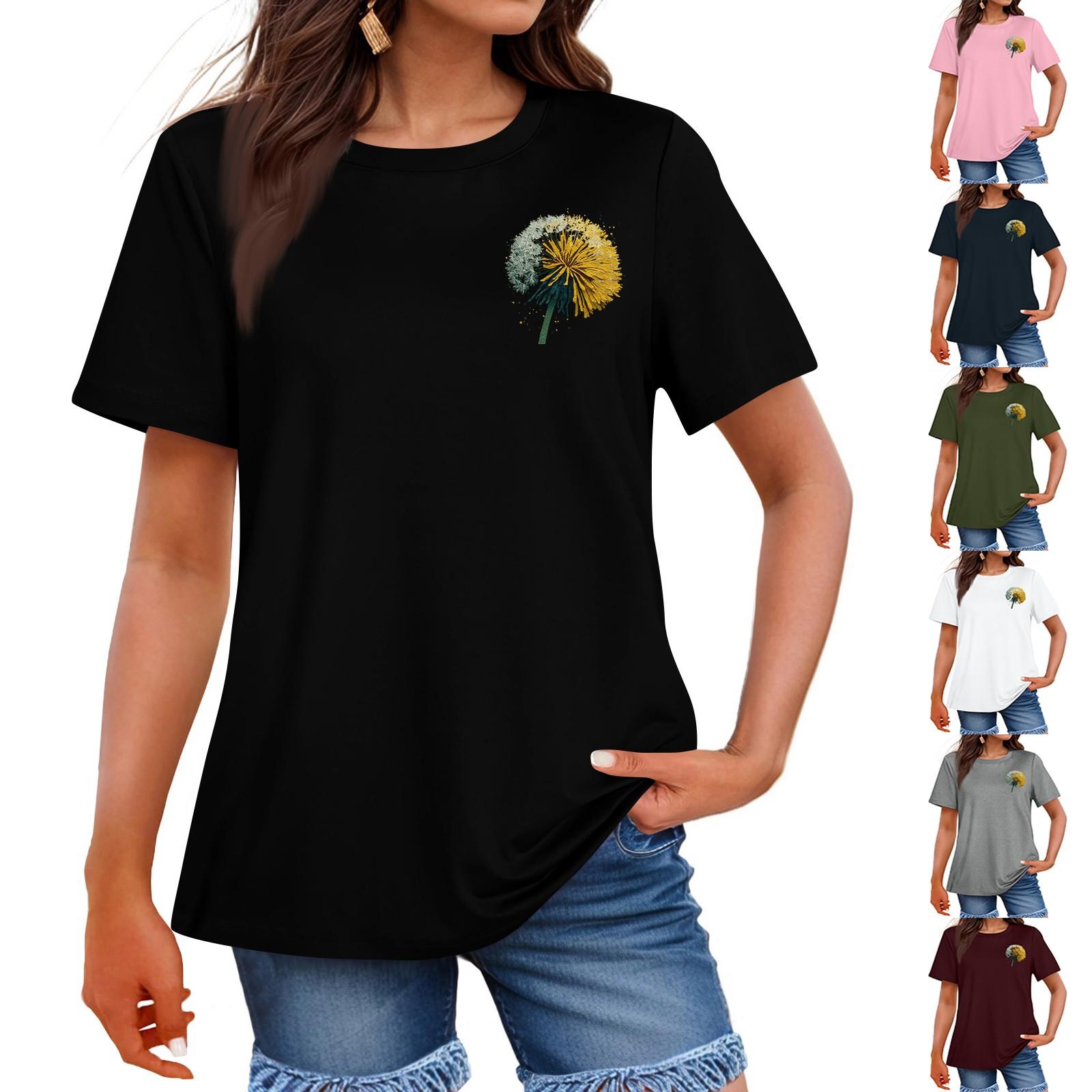 Ladies Loose Comfortable Casual Fashionable Plant Flower Printed Round Neck Short Sleeved Shirt XXL рожевий
Ladies Loose Comfortable Casual Fashionable Plant Flower Printed Round Neck Short Sleeved Shirt XXL рожевий