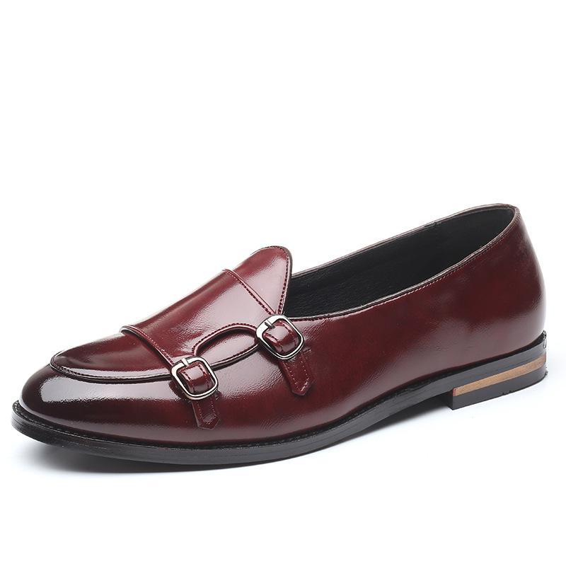 European Station Leather Loafers with Double Buckle and Fashion Belt 45 червоний
European Station Leather Loafers with Double Buckle and Fashion Belt 45 червоний