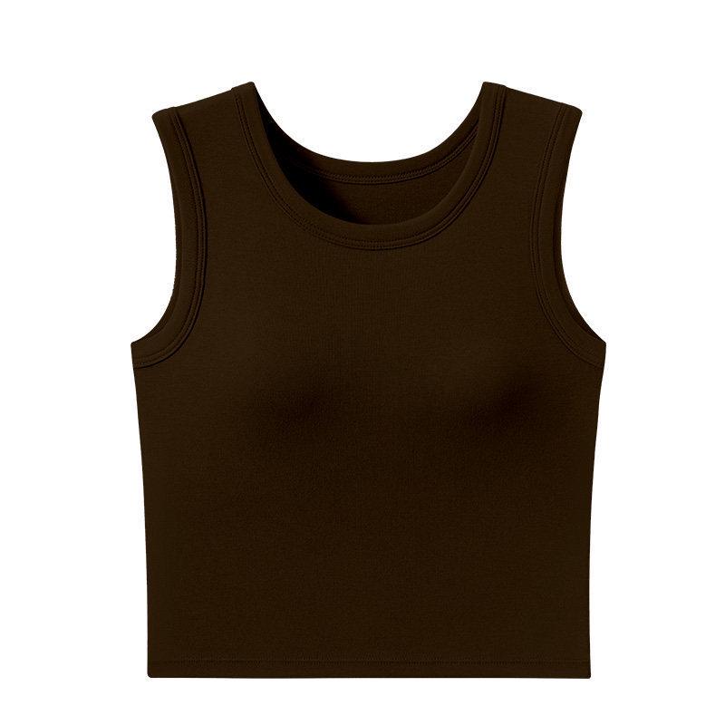 2026 Sleeveless Camisole with Built-In Bra & Chest Pads for Women, Armpit-Fat Covering Design Small кавовий
2026 Sleeveless Camisole with Built-In Bra & Chest Pads for Women, Armpit-Fat Covering Design Small кавовий