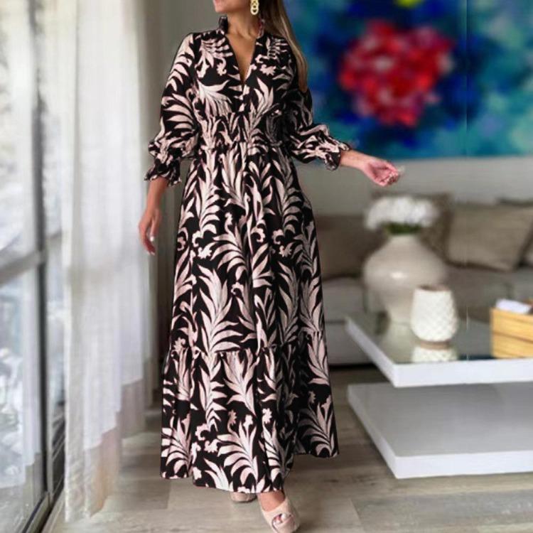 Floral Print Bohemian Long Sleeve Swing Dress with Waist Cinching XXXL
Floral Print Bohemian Long Sleeve Swing Dress with Waist Cinching XXXL