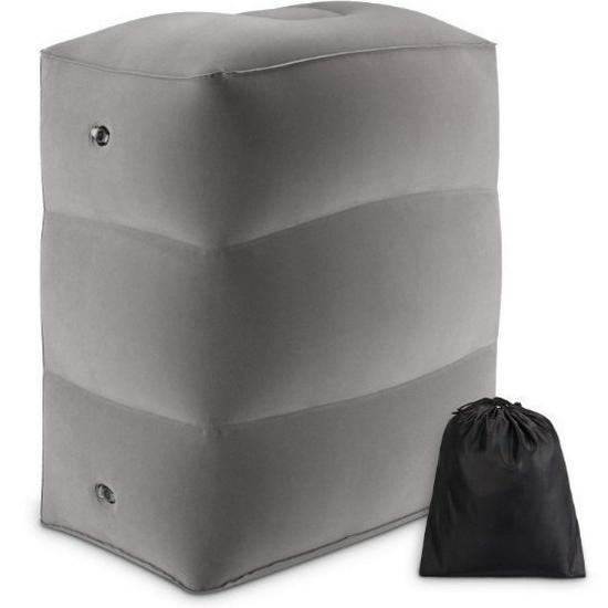 Регулируемая надувная подставка для ног для путешествий в самолет и поезд - три слоя с теплой подкладкой серый
Регулируемая надувная подставка для ног для путешествий в самолет и поезд - три слоя с теплой подкладкой серый