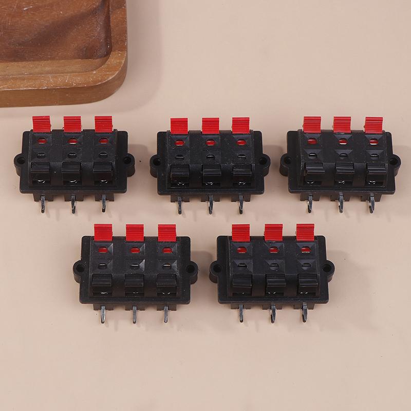 5 шт. Diytzt 2/4/6-контактний пружинний затискач для динаміка
5 шт. Diytzt 2/4/6-контактний пружинний затискач для динаміка