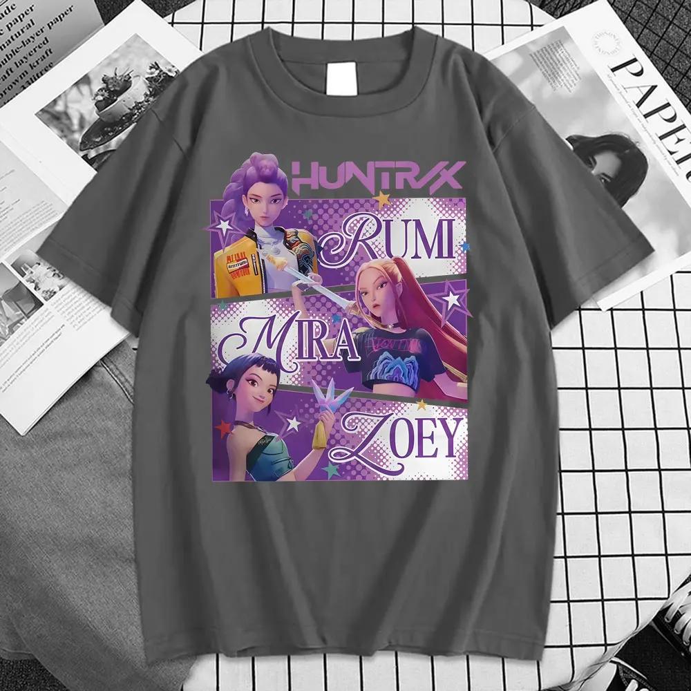 Fashion Kpop Demon Hunters T-shirt Huntrix Girl Rumi Zoey Mira Graphic Tee Men Women 100% Cotton Korean Streetwear Top 6XL
Fashion Kpop Demon Hunters T-shirt Huntrix Girl Rumi Zoey Mira Graphic Tee Men Women 100% Cotton Korean Streetwear Top 6XL