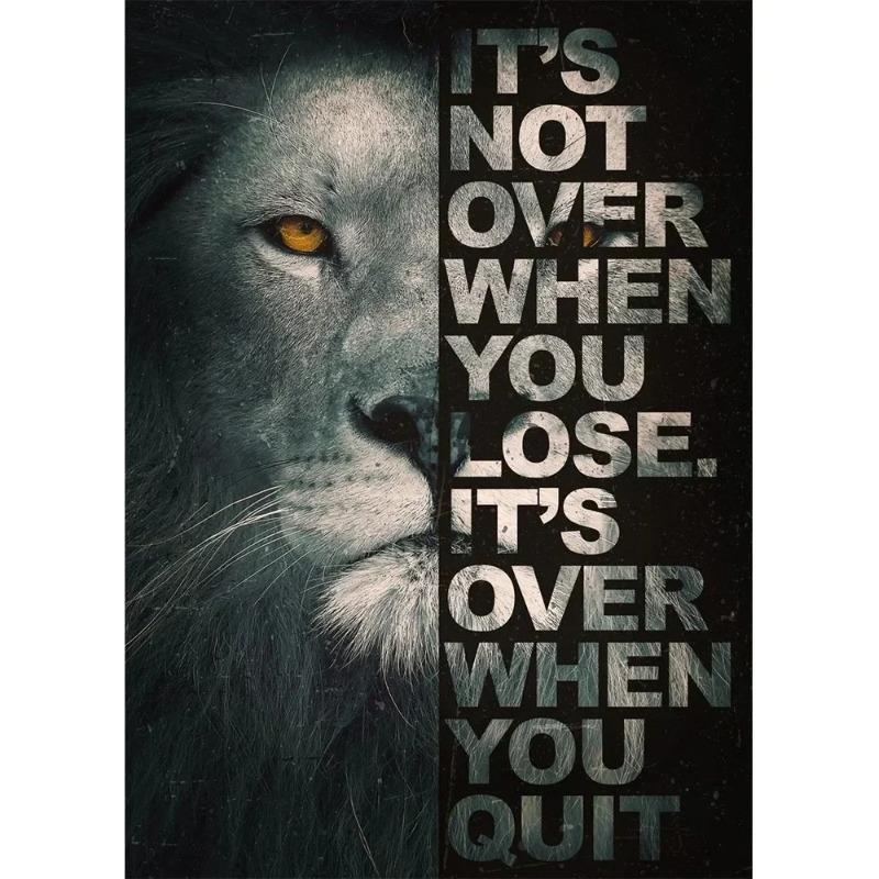 1pc Inspirational Success Quotes Lion Classic Wall Art, HD Canvas Print Poster, Home, Living Room, Office Decorative Painting 21X30CMNo Framed
1pc Inspirational Success Quotes Lion Classic Wall Art, HD Canvas Print Poster, Home, Living Room, Office Decorative Painting 21X30CMNo Framed