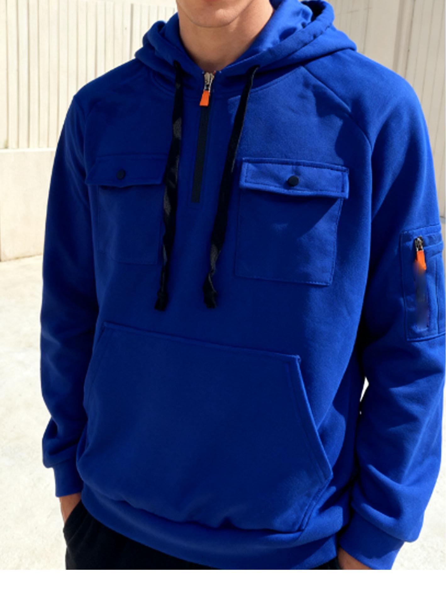 Men s Fleece Hooded Sweatshirt with Dual Chest Pockets - Casual, Trendy Zipper Pullover for Autumn and Winter S
Men s Fleece Hooded Sweatshirt with Dual Chest Pockets - Casual, Trendy Zipper Pullover for Autumn and Winter S