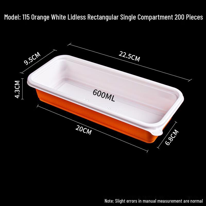 Lidless Rectangular Disposable Food Container
Lidless Rectangular Disposable Food Container