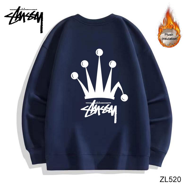 Stussy Autumn Winter Thickening High-quality Cotton Silver Fox Fleece Warm Stussy Crown Logo Print Round Neck Sweater
Stussy Autumn Winter Thickening High-quality Cotton Silver Fox Fleece Warm Stussy Crown Logo Print Round Neck Sweater