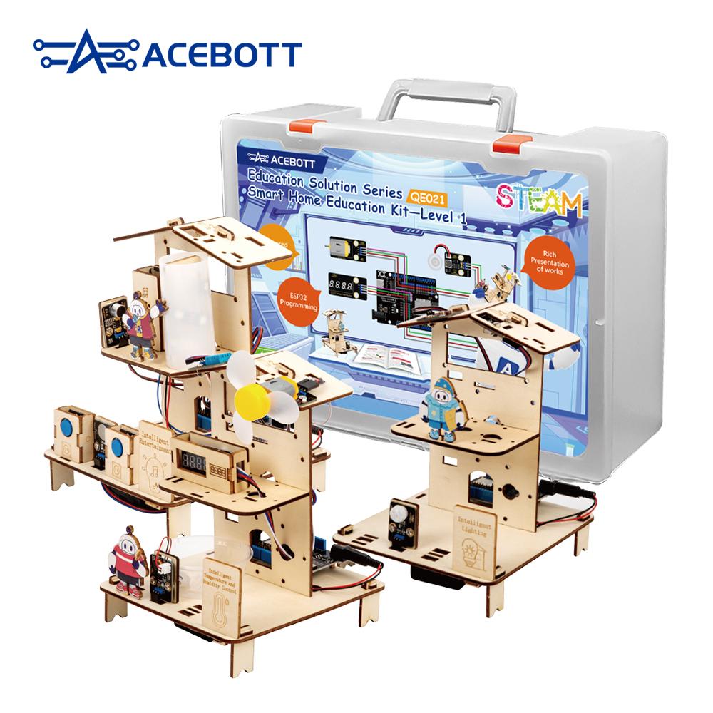 ACEBOTT STEM Школа Умный Дом Комплект Образовательное Решение Серия с Учебным Ресурсом для Arduino Uno R3 ESP32
ACEBOTT STEM Школа Умный Дом Комплект Образовательное Решение Серия с Учебным Ресурсом для Arduino Uno R3 ESP32