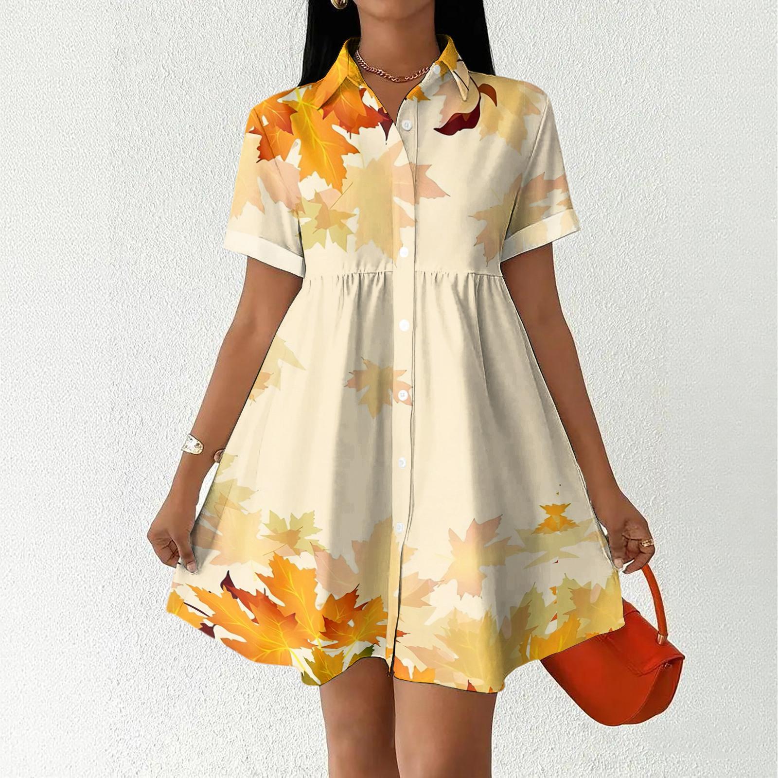 Women’s Casual Loose Fit Button Down Shirt Dress with Stand Collar and Floral Print Short Sleeve Design for Daily Wear XL жовтий
Women’s Casual Loose Fit Button Down Shirt Dress with Stand Collar and Floral Print Short Sleeve Design for Daily Wear XL жовтий