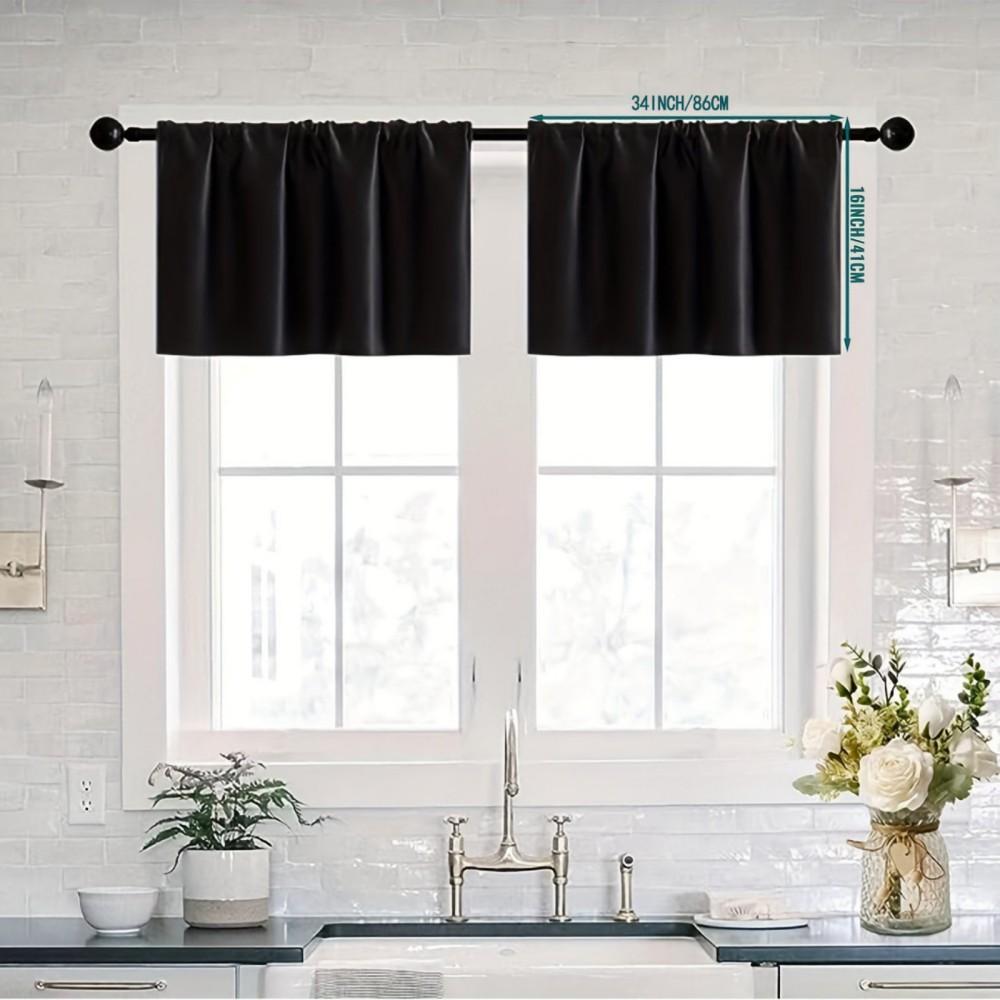1 Pair Blackout Small Curtains Waterproof Sunshade Curtains Cafe Curtains Cabinet Curtains 86*41cm
1 Pair Blackout Small Curtains Waterproof Sunshade Curtains Cafe Curtains Cabinet Curtains 86*41cm