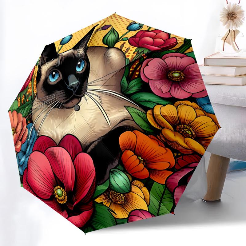 1pc Cat Floral Decor Automatic Open/Close Umbrella - Compact Travel Umbrella, Gift for Birthdayyy251208143
1pc Cat Floral Decor Automatic Open/Close Umbrella - Compact Travel Umbrella, Gift for Birthdayyy251208143