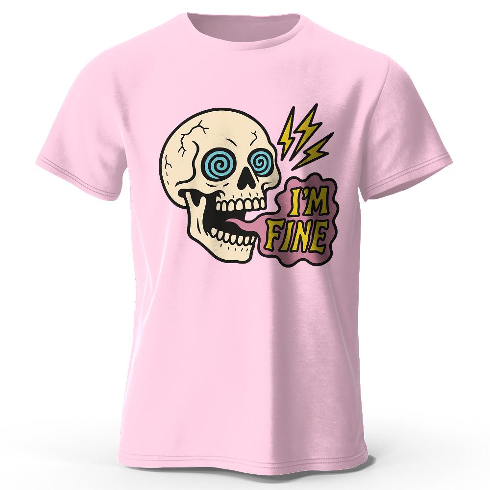 Mens I Am Fine Printed TShirt 100 Cotton Oversized Sarcastic Graphic Tees for Women Summer Tops Mood Streetwear S
Mens I Am Fine Printed TShirt 100 Cotton Oversized Sarcastic Graphic Tees for Women Summer Tops Mood Streetwear S