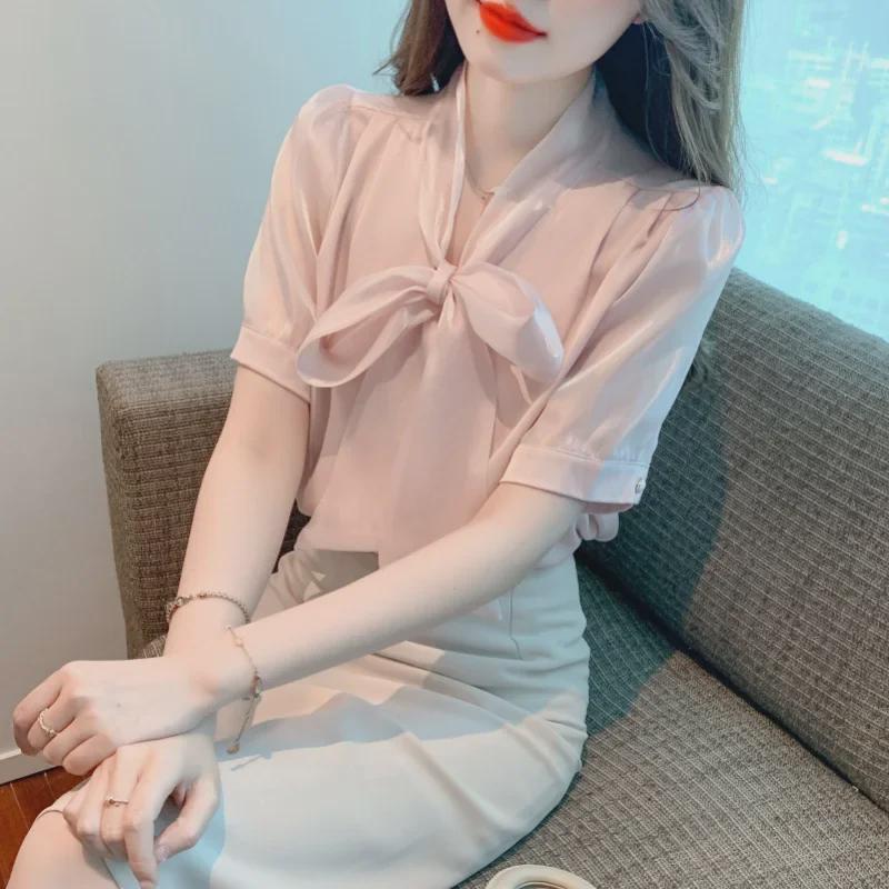2025 Summer New Korean Style V-Neck Bow Lace Chiffon Shirt - Pink Sweet Short-Sleeved Top Small білий
2025 Summer New Korean Style V-Neck Bow Lace Chiffon Shirt - Pink Sweet Short-Sleeved Top Small білий