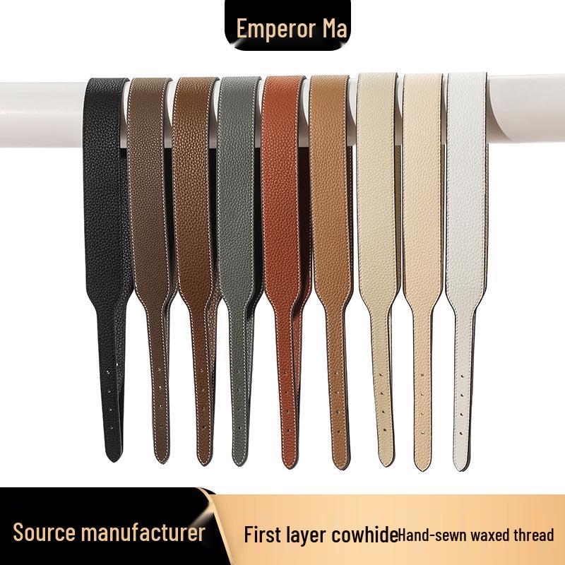 Ma Huang Shi A-67 Genuine Leather Adjustable Shoulder Strap, TC Top Layer Cowhide, Widened 25mm Strap Modification. 3.2cm x 86cm
Ma Huang Shi A-67 Genuine Leather Adjustable Shoulder Strap, TC Top Layer Cowhide, Widened 25mm Strap Modification. 3.2cm x 86cm