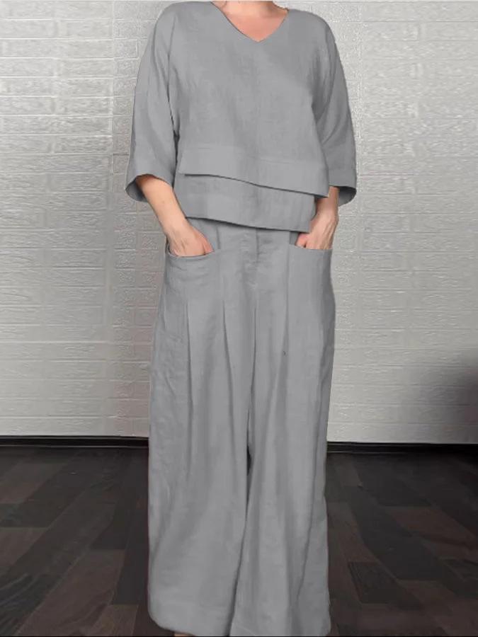 2025 Женская Мода Повседневный Большой Размер Неравномерный Хлопково-Льняной Комплект. 5XL серый
2025 Женская Мода Повседневный Большой Размер Неравномерный Хлопково-Льняной Комплект. 5XL серый
