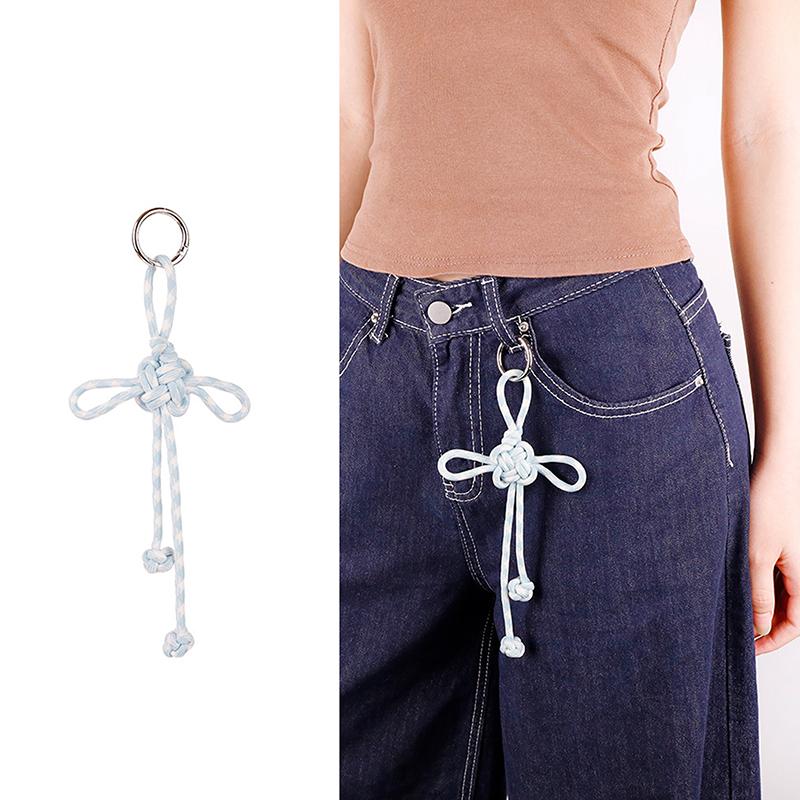 Diy Bag Charm Handmade Braided Knot Rope Keychain Handbag Hanging Pendant For Women Belt Decor
Diy Bag Charm Handmade Braided Knot Rope Keychain Handbag Hanging Pendant For Women Belt Decor
