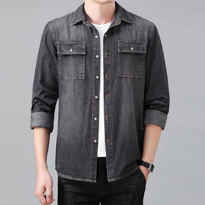 Men s Retro Two Pocket Long Sleeve Denim Shirt for Men KTB 8XL чорний
Men s Retro Two Pocket Long Sleeve Denim Shirt for Men KTB 8XL чорний