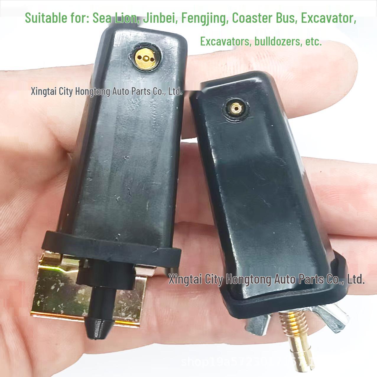 Compatible with Foton Fengjing, Zhongshun, Shiji, Jinlong, Jinbei, Haishi Wiper Washer Nozzle and Fluid Sprayer Head Model A: Copper Hole (with Fixing Iron Tab)
Compatible with Foton Fengjing, Zhongshun, Shiji, Jinlong, Jinbei, Haishi Wiper Washer Nozzle and Fluid Sprayer Head Model A: Copper Hole (with Fixing Iron Tab)