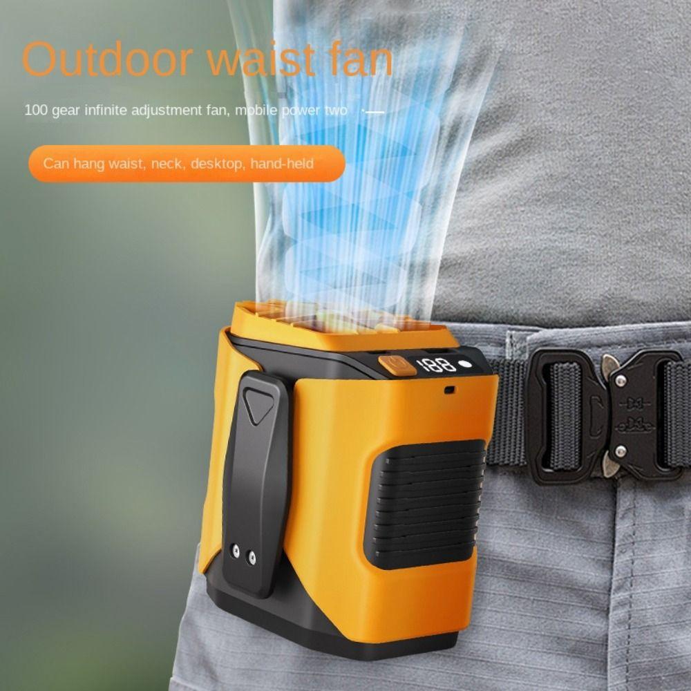 USB Rechargeable Waist Clip on Fan Mini Mini Electric Fans Durable Waist Mounted Fan Work помаранчевий
USB Rechargeable Waist Clip on Fan Mini Mini Electric Fans Durable Waist Mounted Fan Work помаранчевий
