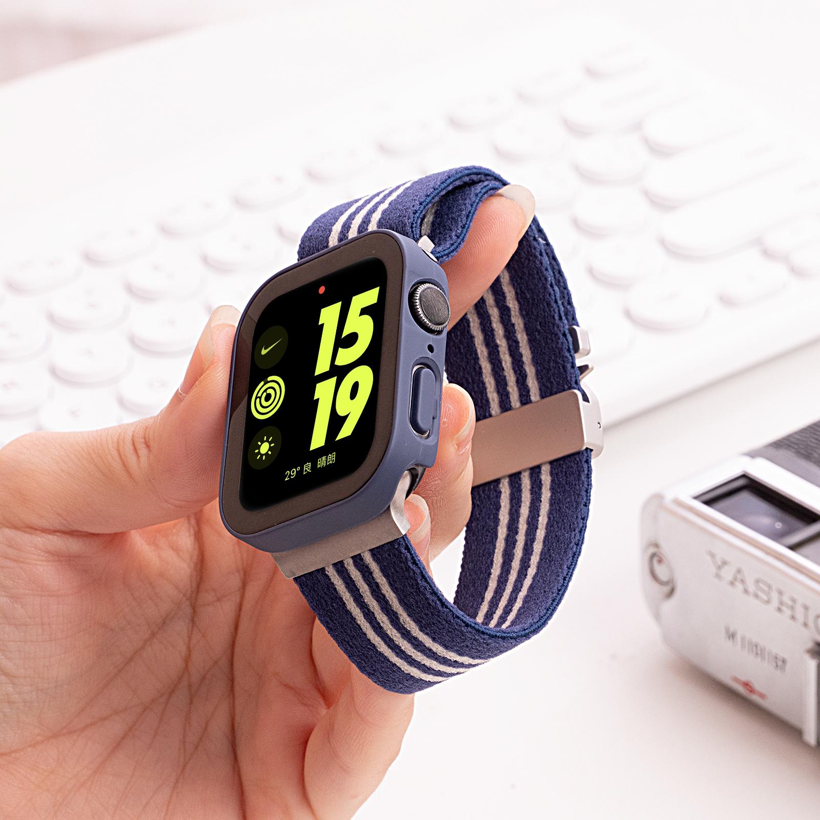 Watch Band for Apple Watch Series 10 9 8 7 SE 6 5 4 3 2 1 42mm 41mm 40mm 38mm 3-Stripe Parachute Buckle Nylon Strap Green+White
Watch Band for Apple Watch Series 10 9 8 7 SE 6 5 4 3 2 1 42mm 41mm 40mm 38mm 3-Stripe Parachute Buckle Nylon Strap Green+White