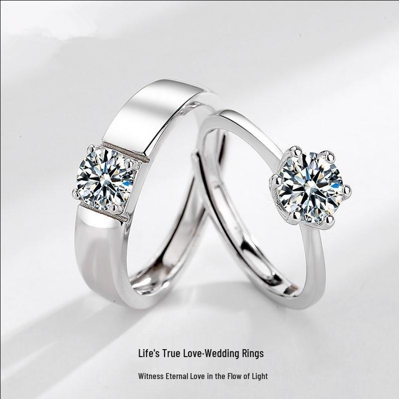 Korean Style Classic Zircon Couple Rings - Timeless Love Trend for Men and Women Adjustable
Korean Style Classic Zircon Couple Rings - Timeless Love Trend for Men and Women Adjustable