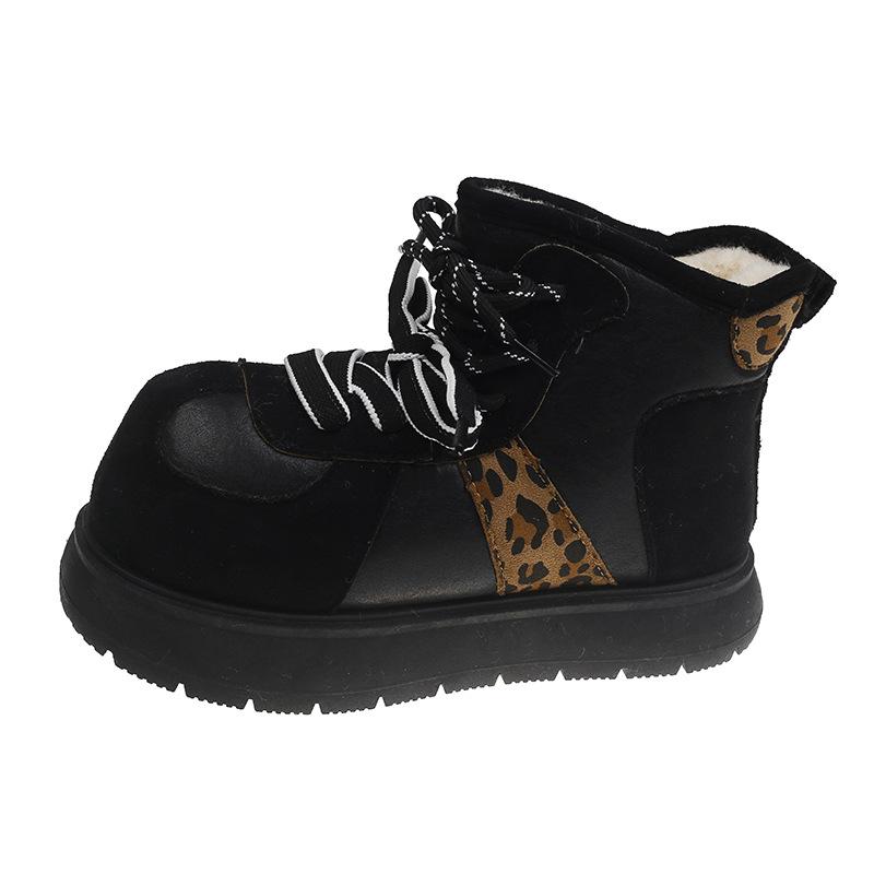 Low-top velvet warm ins Birkenstocks 22 winter new round head lace-up snow boots short boots. 35 чёрный
Low-top velvet warm ins Birkenstocks 22 winter new round head lace-up snow boots short boots. 35 чёрный