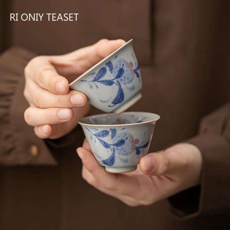 1 Pc Chinese Retro Ceramic Tea Cup Hand-painted Tea Bowl Handmade Porcelain Teacup Travel Teaware Household Master Cup 60ml 7x4.5cm 60ml
1 Pc Chinese Retro Ceramic Tea Cup Hand-painted Tea Bowl Handmade Porcelain Teacup Travel Teaware Household Master Cup 60ml 7x4.5cm 60ml