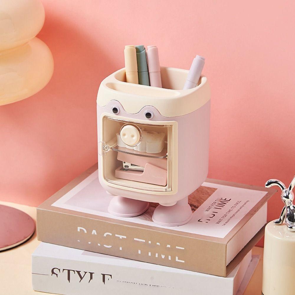Large-capacity Pig Pencil Holder Transparent Makeup Storage Convenient Cartoon Pen Case Stationery
Large-capacity Pig Pencil Holder Transparent Makeup Storage Convenient Cartoon Pen Case Stationery