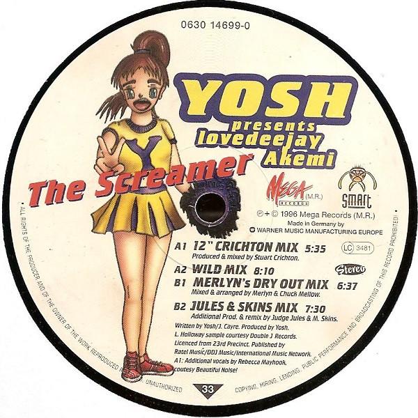 12inch Record YOSH PRESENTS LOVEDEEJAY AKEMI - The Screamer 0630146990 Smart Records C 1996 Denmark Dance & Electronica Used
12inch Record YOSH PRESENTS LOVEDEEJAY AKEMI - The Screamer 0630146990 Smart Records C 1996 Denmark Dance & Electronica Used