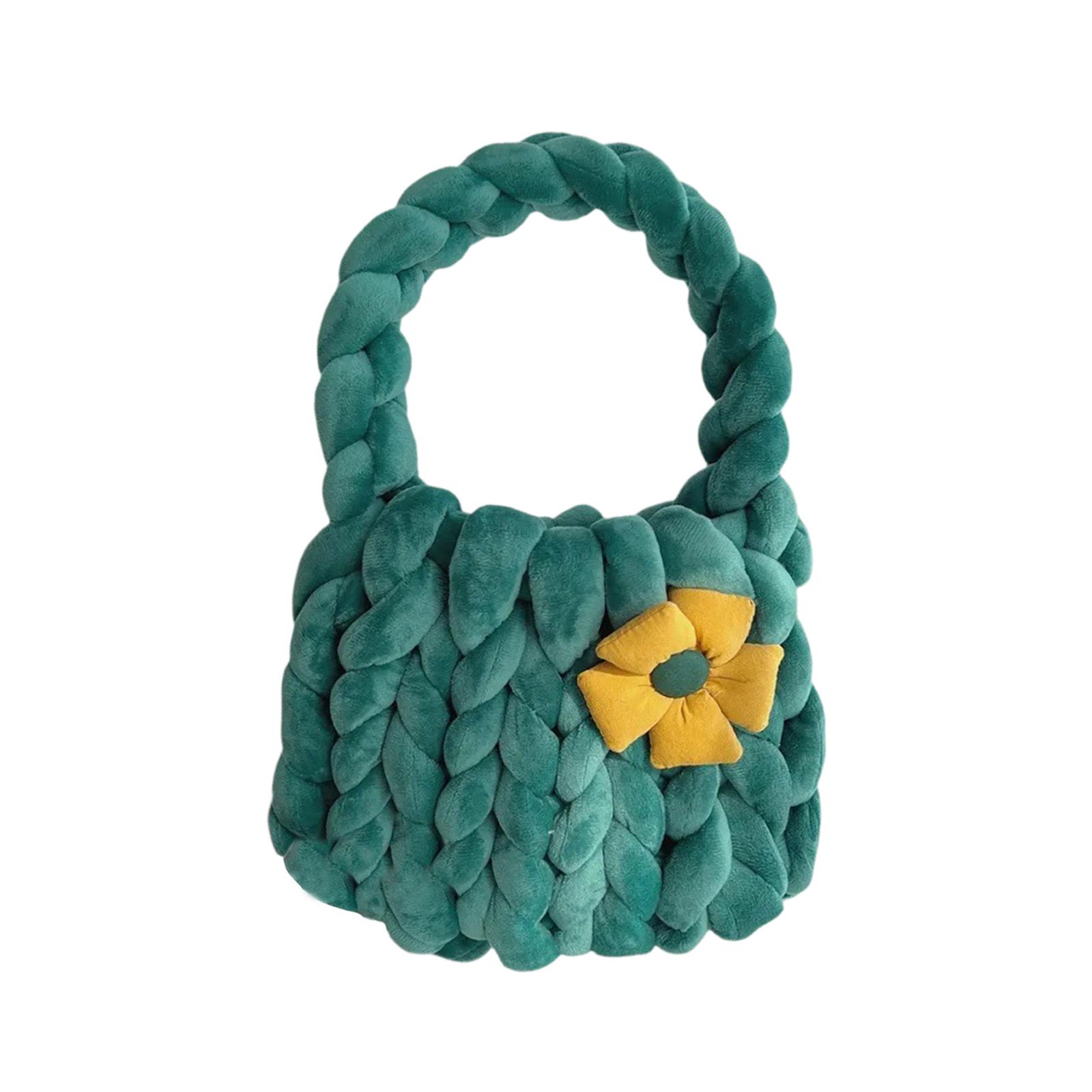 Women Crochet Bag Multifunction Decorative Lightweight Comfortable Top Handle Satchel Lady Elegant Pouch Knit Purse for Spring темно-зеленого
Women Crochet Bag Multifunction Decorative Lightweight Comfortable Top Handle Satchel Lady Elegant Pouch Knit Purse for Spring темно-зеленого