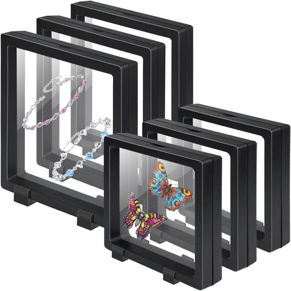 6 Pcs 4.3x4.3inch 3D Floating Display Box for Sea Shell Collectibles, Crystal Rock, Jewelry
6 Pcs 4.3x4.3inch 3D Floating Display Box for Sea Shell Collectibles, Crystal Rock, Jewelry